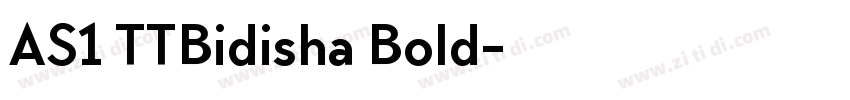 AS1 TTBidisha Bold字体转换